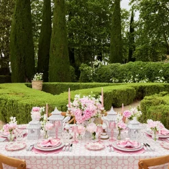 Seville Pink Gardenia Dinner & Starter Plates (Set Of 8)|Mrs. Alice