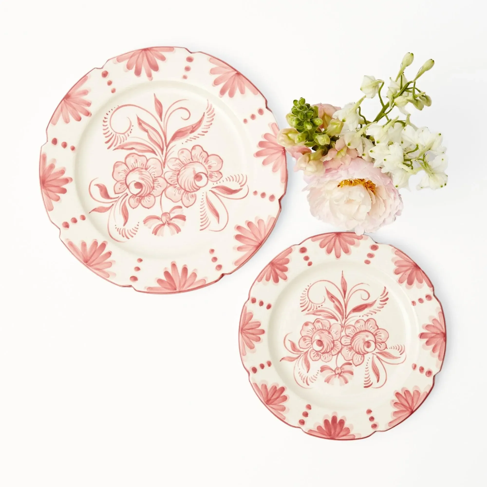 Seville Pink Gardenia Starter Plate (Set Of 4)|Mrs. Alice New