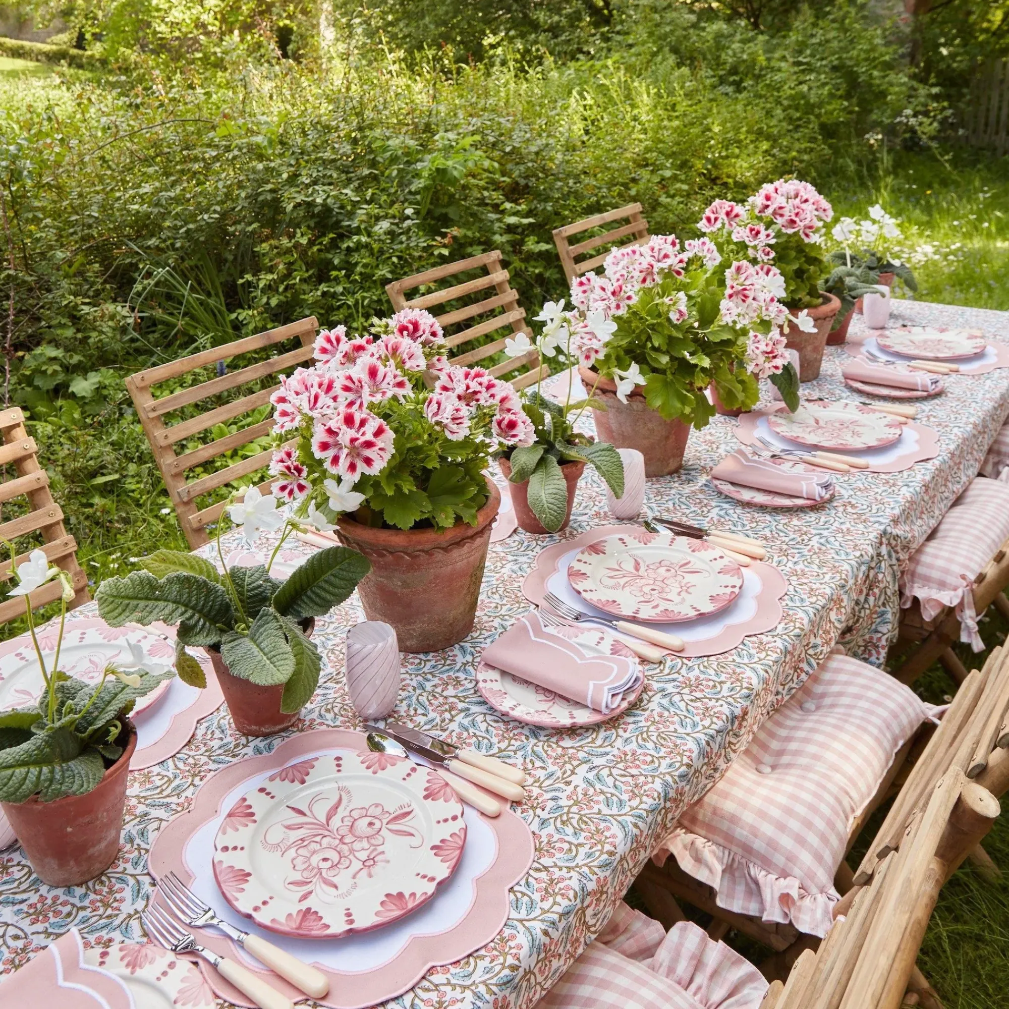 Seville Pink Gardenia Starter Plate (Set Of 4)|Mrs. Alice New