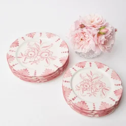 Seville Pink Gardenia Starter Plate (Set Of 4)|Mrs. Alice New
