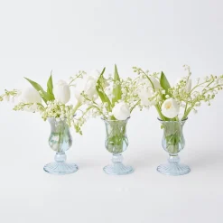 Small Blue Fluted Vase (Set Of 3)|Mrs. Alice Best