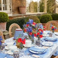 Small Blue Fluted Vase (Set Of 3)|Mrs. Alice Best
