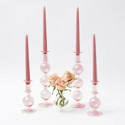 Small Camille Peony Candle Holder (Pair)|Mrs. Alice Online