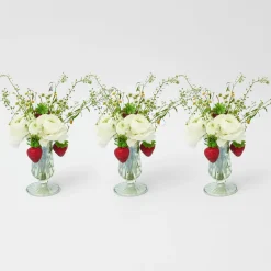 Small Green Fluted Vase (Set Of 3)|Mrs. Alice
