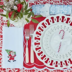 Snow White Velvet Napkin Bows (Set Of 4)|Mrs. Alice New