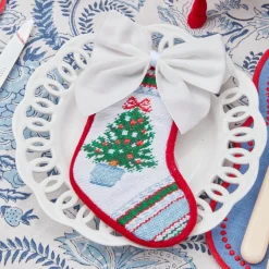 Snow White Velvet Napkin Bows (Set Of 4)|Mrs. Alice New