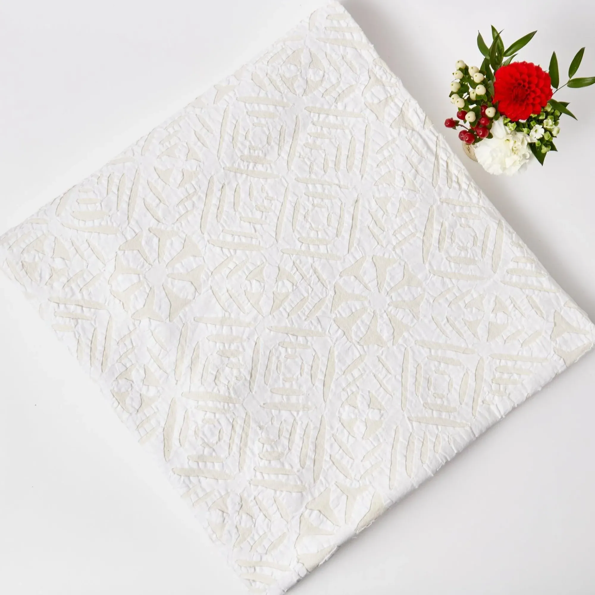 Snowflake Applique Tablecloth|Mrs. Alice New