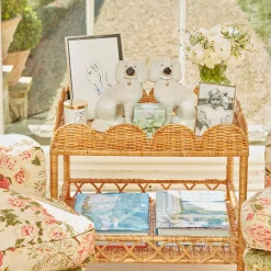 Sophia Rattan Side Table|Mrs. Alice Clearance