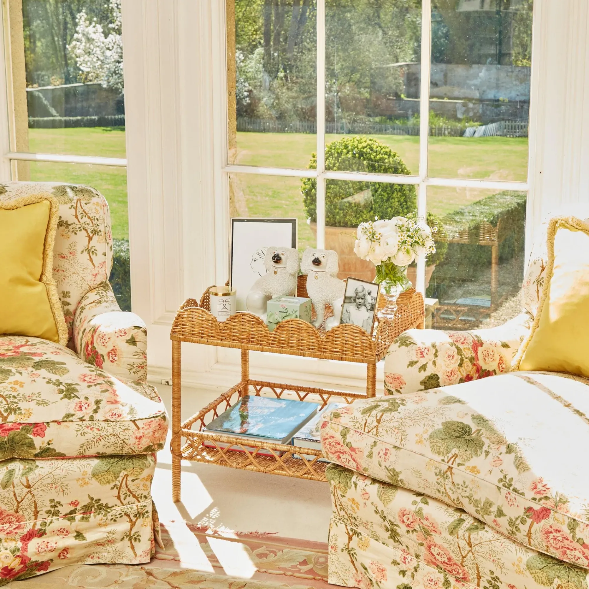 Sophia Rattan Side Table|Mrs. Alice Discount