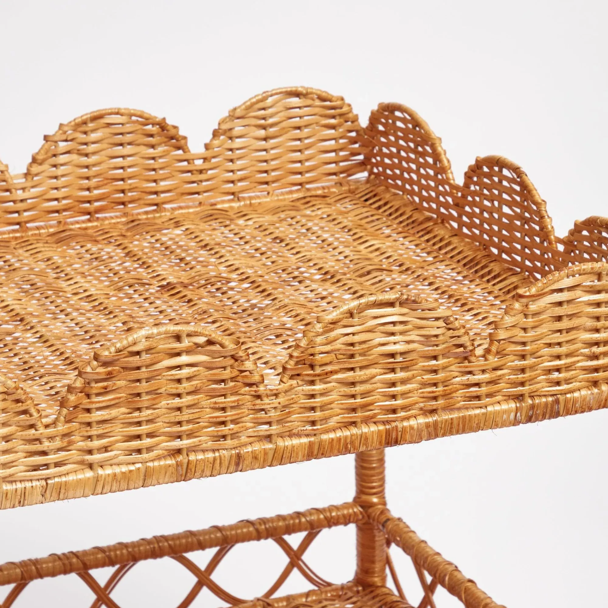 Sophia Rattan Side Table|Mrs. Alice Discount