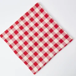 Swiss Red Gingham Tablecloth|Mrs. Alice New