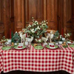 Swiss Red Gingham Tablecloth|Mrs. Alice New
