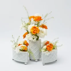 Three Piece Ceramic Bamboo Vase|Mrs. Alice Best