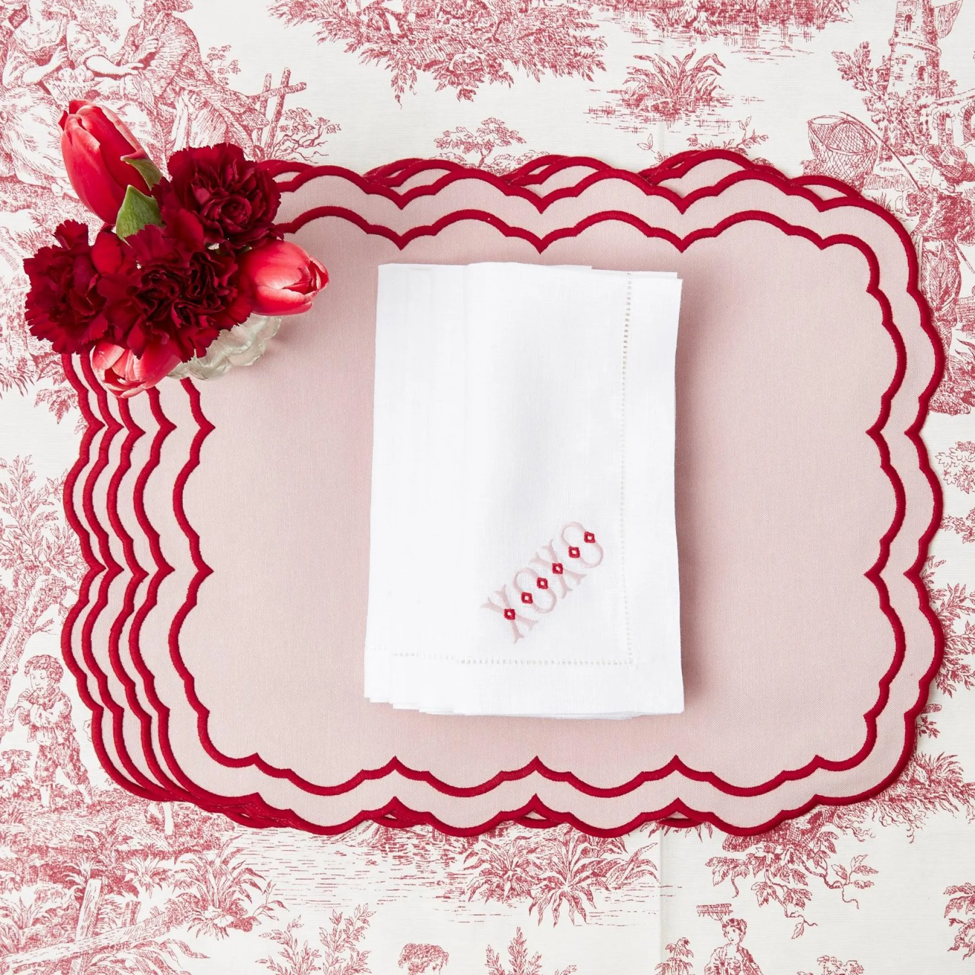 Valerie Pink Placemats (Set Of 4)|Mrs. Alice Sale