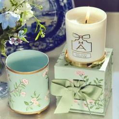 Velvet Oak Tole Candle Pot|Mrs. Alice Sale