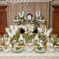 White & Gold Pagoda Lantern|Mrs. Alice