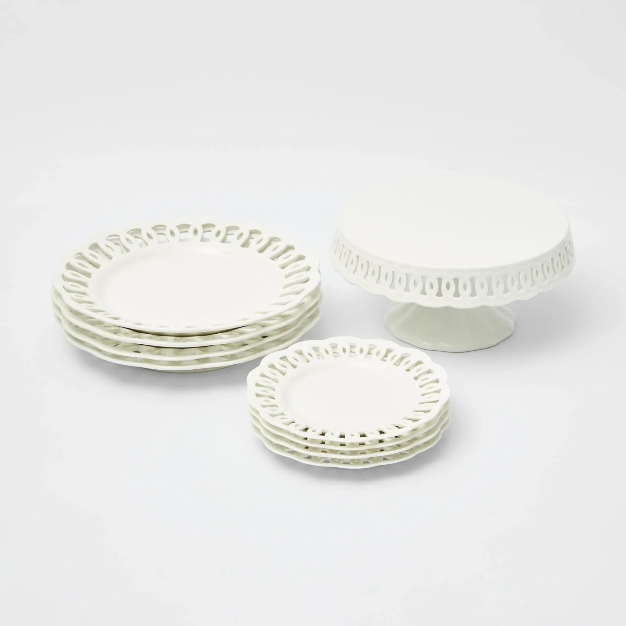 White Lace Cake Stand|Mrs. Alice Sale