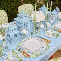 White Lace Dinner & Starter Plates (Set Of 8)|Mrs. Alice Best