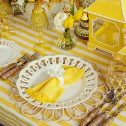 White Lace Dinner Plates (Set Of 4)|Mrs. Alice New