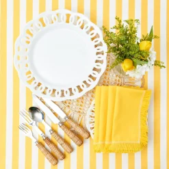 White Lace Dinner Plates (Set Of 4)|Mrs. Alice New