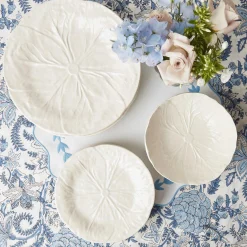 White Lettuce Dinner Plate|Mrs. Alice Online