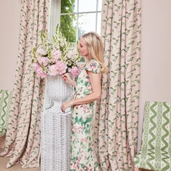 White Liliana Scalloped Rattan Pedestal And Urn|Mrs. Alice Best