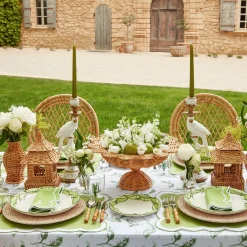 White Lily Of The Valley Tablecloth|Mrs. Alice Clearance