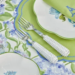 White Rattan Cutlery (5 Piece)|Mrs. Alice Outlet