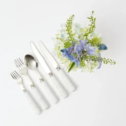 White Rattan Cutlery (5 Piece)|Mrs. Alice Sale