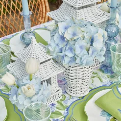 White Rattan Decoration Set|Mrs. Alice Hot