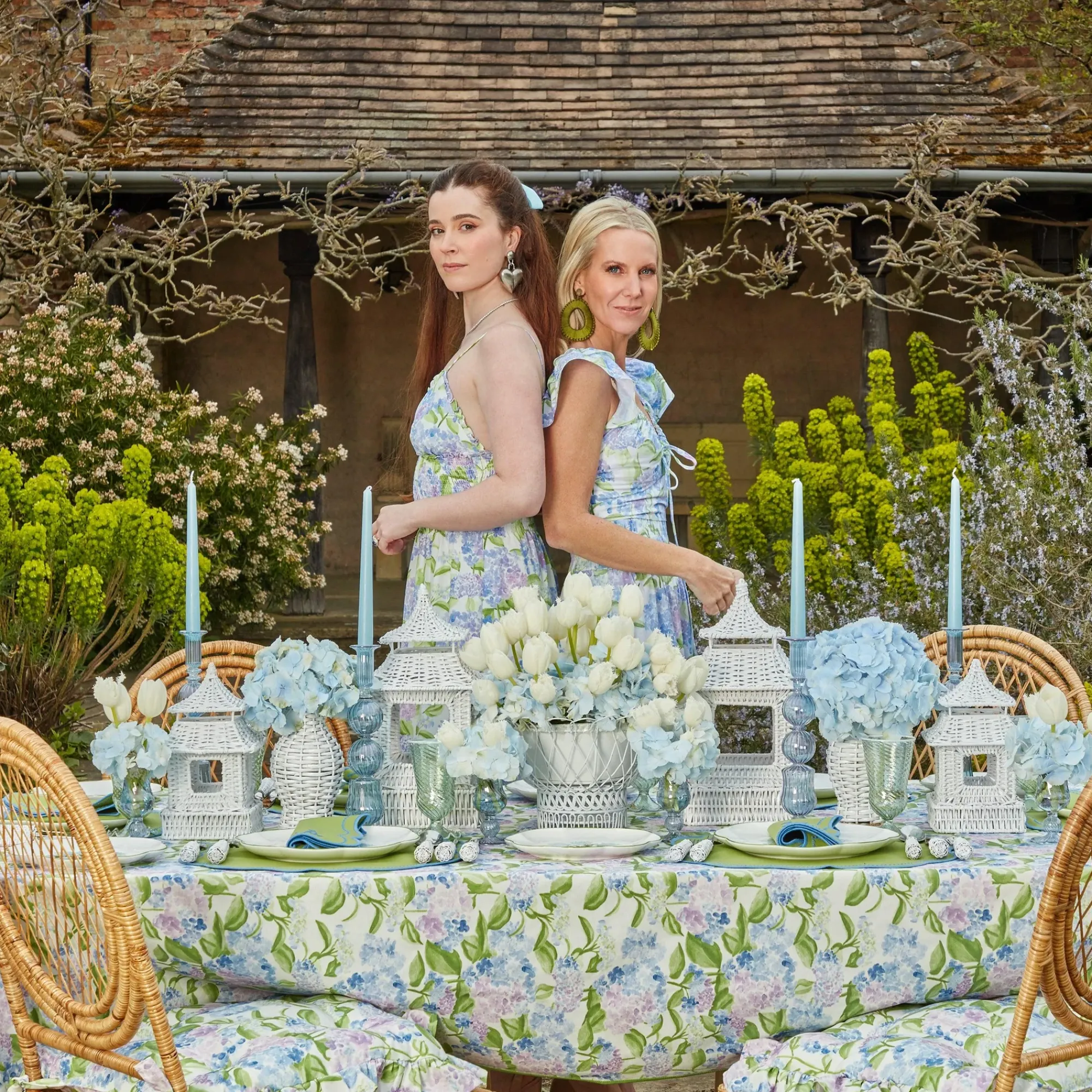 White Rattan Decoration Set|Mrs. Alice Discount