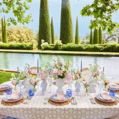 White Rattan Pagoda & Urn Vase Set|Mrs. Alice Outlet