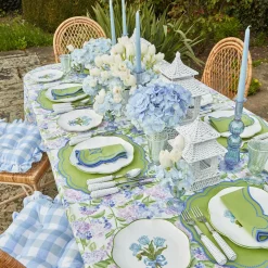 White Rattan Pagoda Lantern Set|Mrs. Alice Clearance