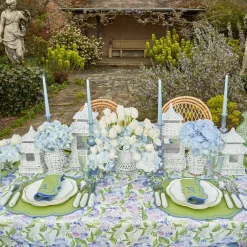 White Rattan Pagoda Lantern Set|Mrs. Alice Clearance