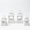 White Rattan Pagoda Lantern Set|Mrs. Alice Discount
