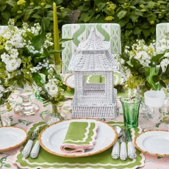 White Rattan Pagoda Lantern Set|Mrs. Alice Discount