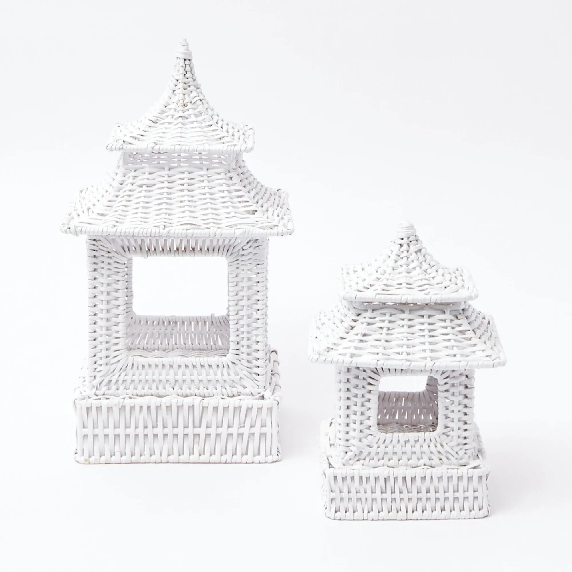 White Rattan Pagoda Lantern|Mrs. Alice