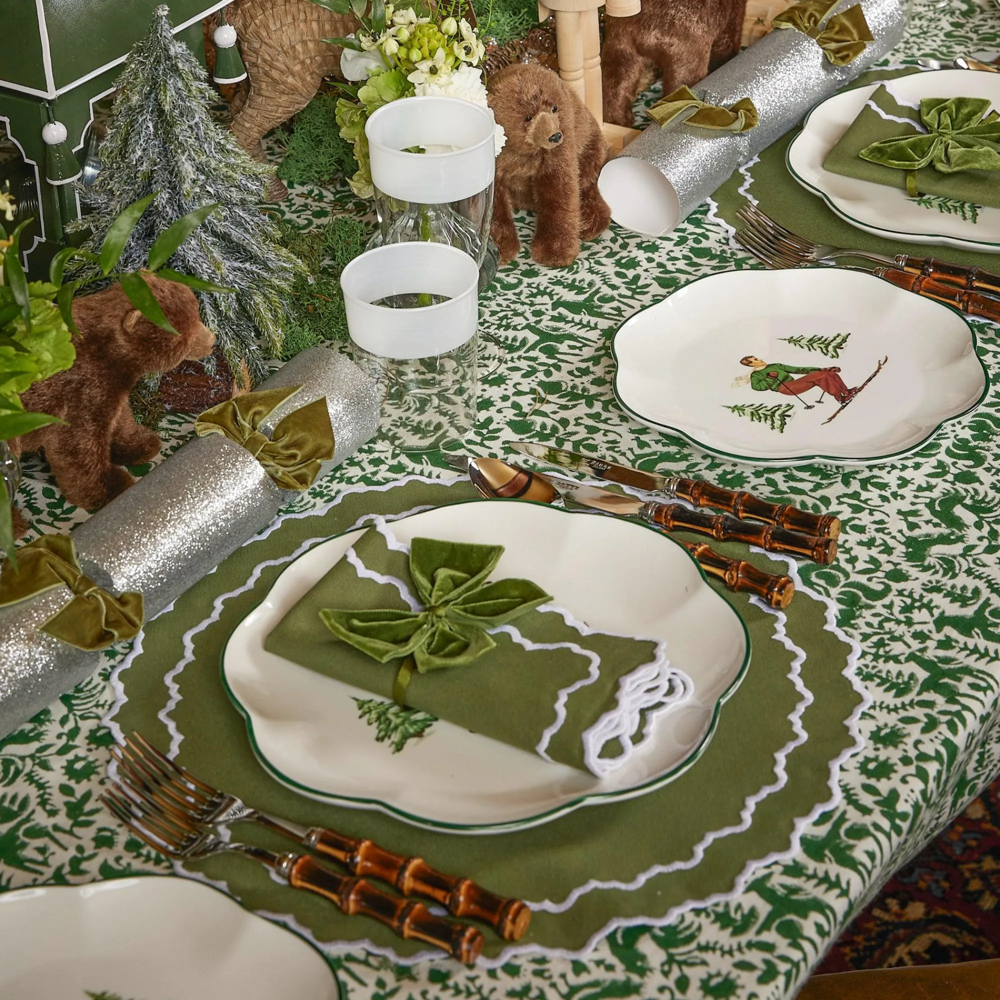 White Ribbon Water & Wine Glassware Set|Mrs. Alice Discount