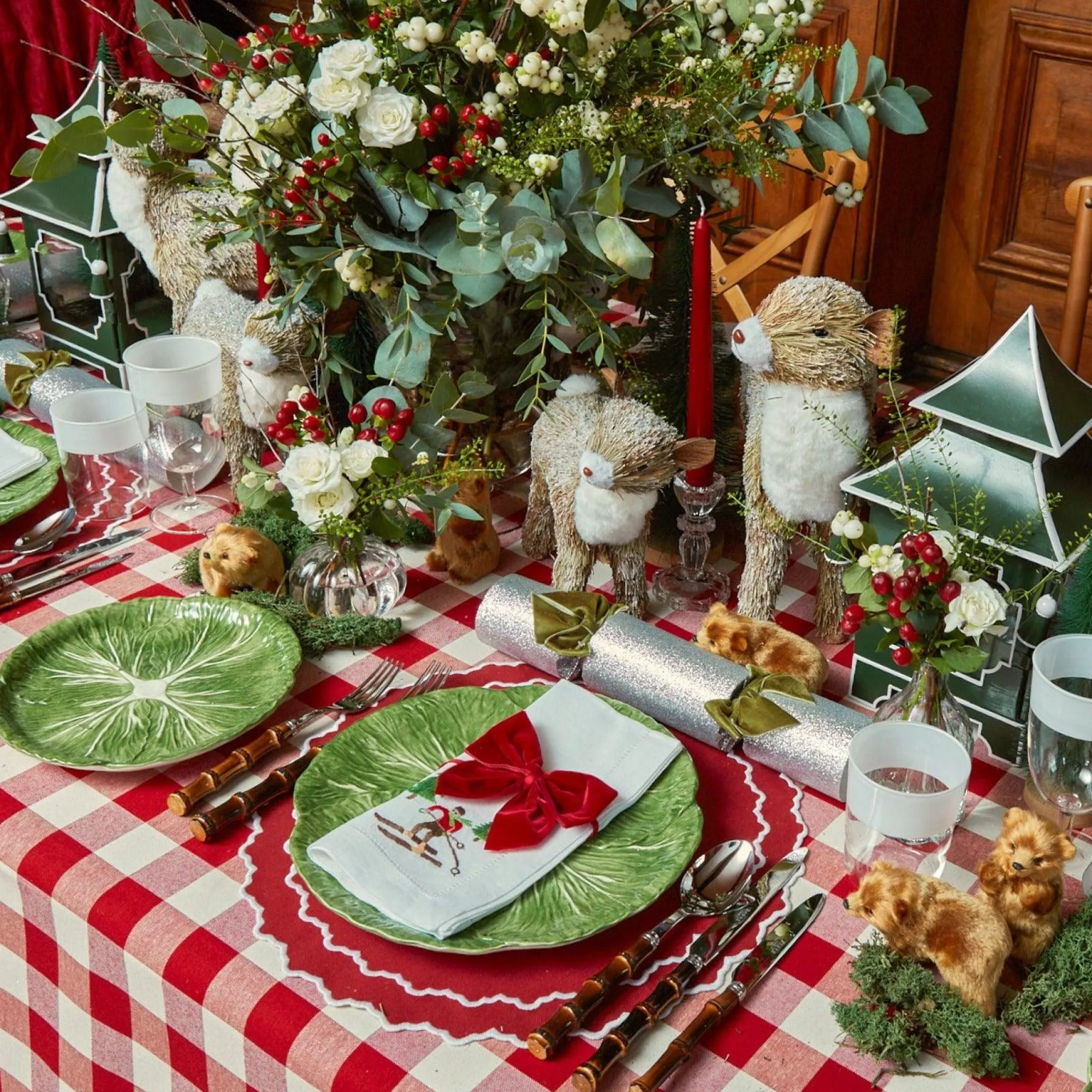 White Ribbon Water & Wine Glassware Set|Mrs. Alice New