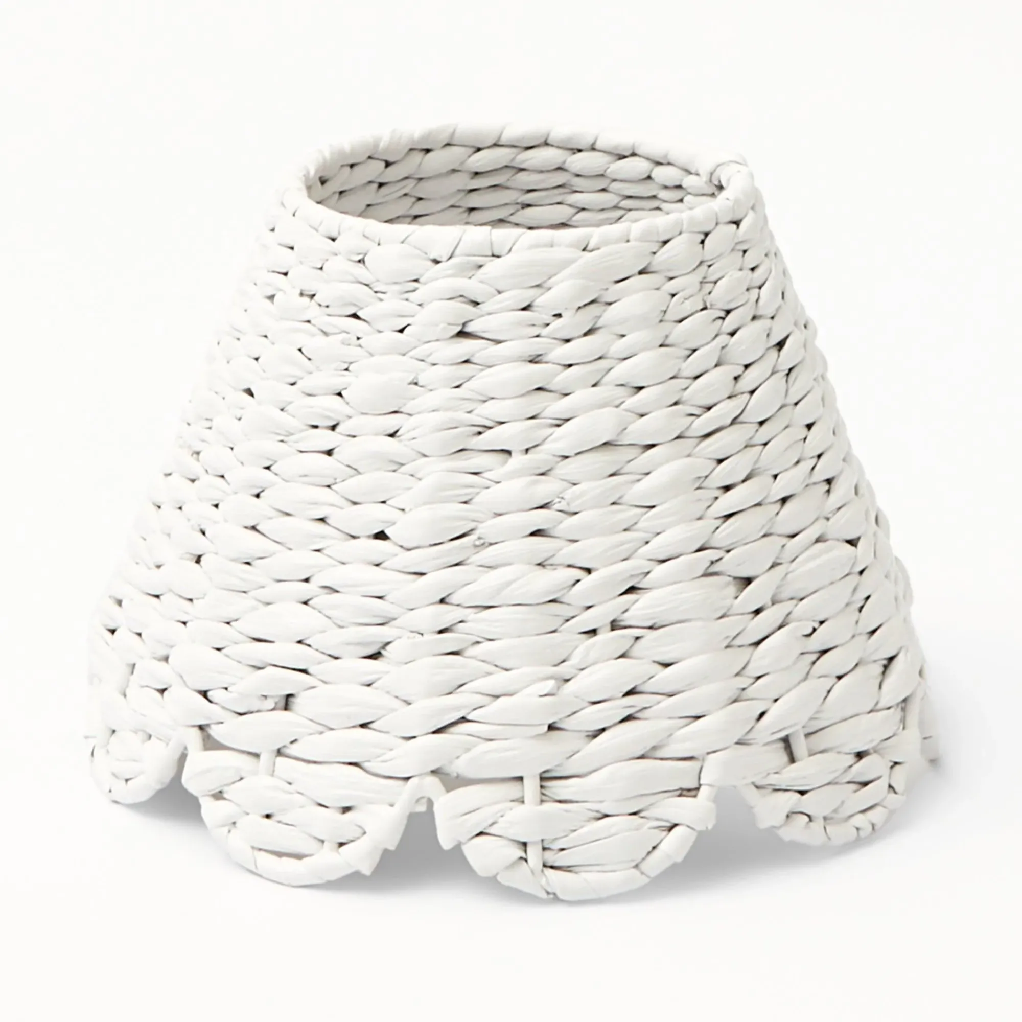White Seagrass Lampshade|Mrs. Alice Clearance
