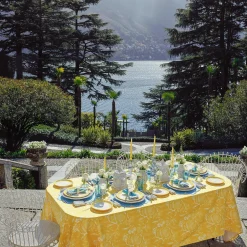 Yellow Capri Lettuce Dinner Plates (Set Of 4)|Mrs. Alice Best